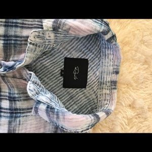 Rails button down plaid shirt